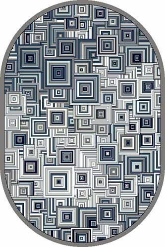 Ковер d239 - GRAY-BLUE - Овал