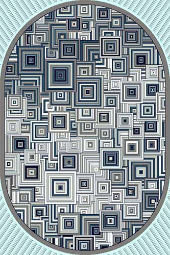 Ковер d239 - L.GRAY-BLUE - Овал