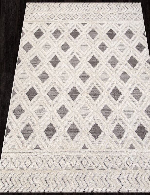 Ковер 23595B - CREAM / D.GREY - Прямоугольник