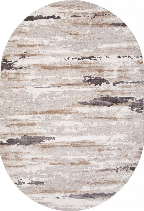Ковер P514B - M.L.BEIGE / L.GRAY - Овал