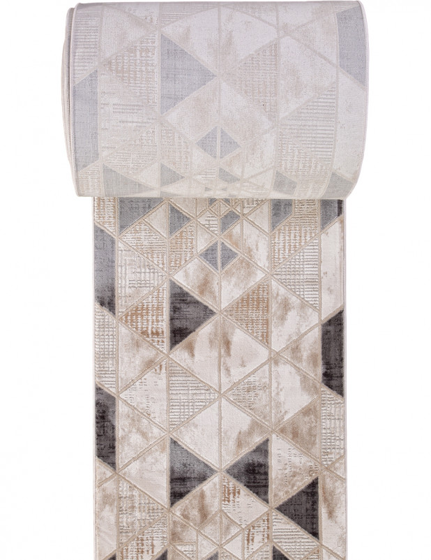 Ковер P563B - M.L.BEIGE / L.GRAY - Дорожка