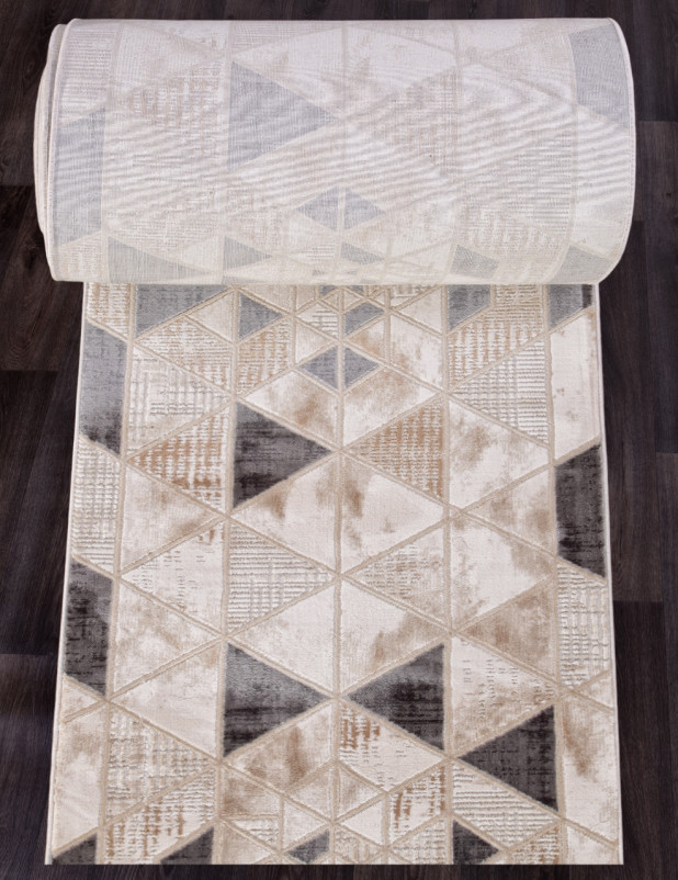 Ковер P563B - M.L.BEIGE / L.GRAY - Дорожка