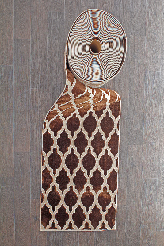Ковер D5180 - 080 BROWN - Дорожка