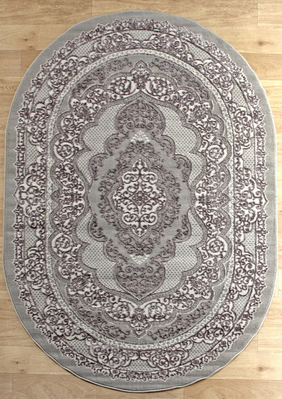 Ковер N7668 - 096 D.GREY - Овал