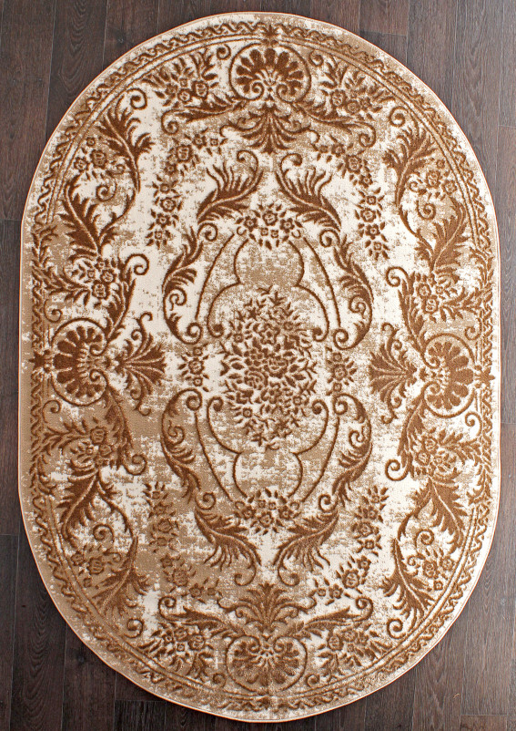 Ковер Q8738 - 070 BEIGE - Овал
