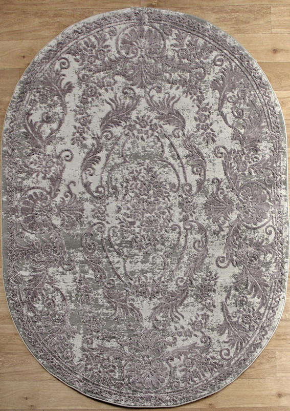Ковер Q8738 - 095 GREY - Овал
