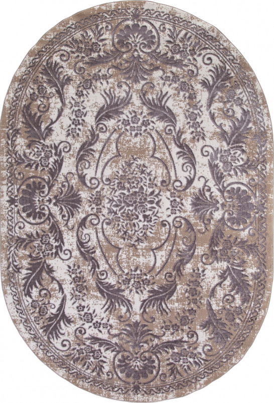 Ковер Q8738 - 097 GREY - Овал