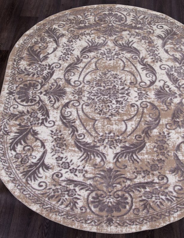 Ковер Q8738 - 097 GREY - Овал