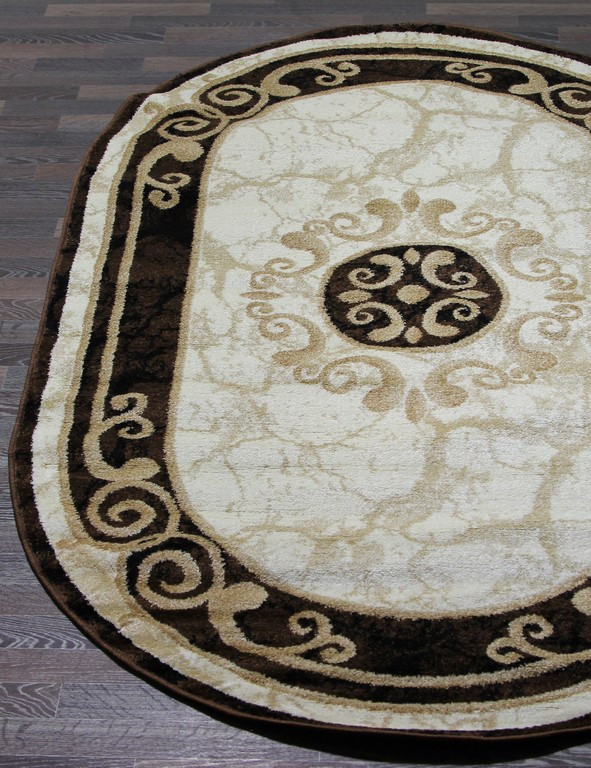 Ковер D045 - CREAM-BROWN - Овал