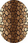Ковер D046 - BROWN - Овал