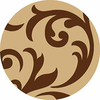 Ковер d129 - BEIGE-BROWN - Круг