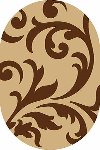 Ковер d129 - BEIGE-BROWN - Овал