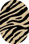 Ковер D130 - BEIGE-BLACK - Овал