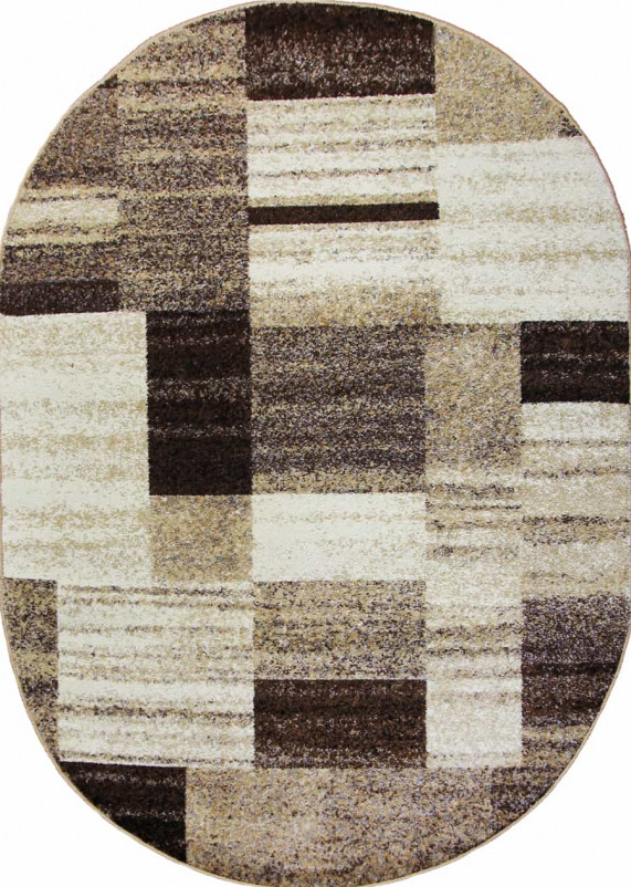 Ковер D441 - GRAY-BEIGE - Овал