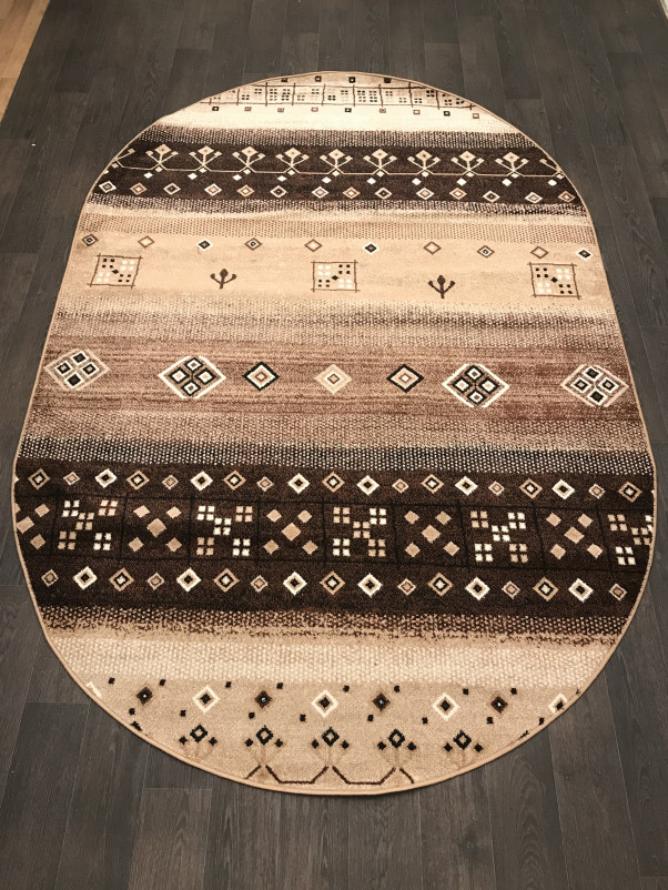 Ковер D442 - BEIGE - Овал