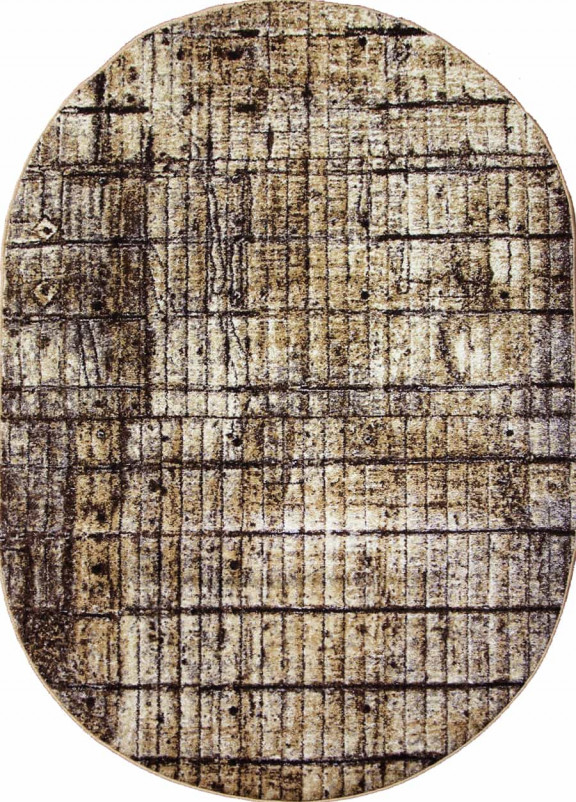 Ковер D445 - GRAY-BEIGE - Овал