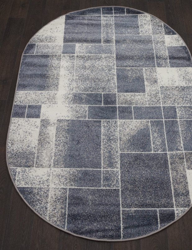 Ковер D447 - GRAY-BLUE - Овал