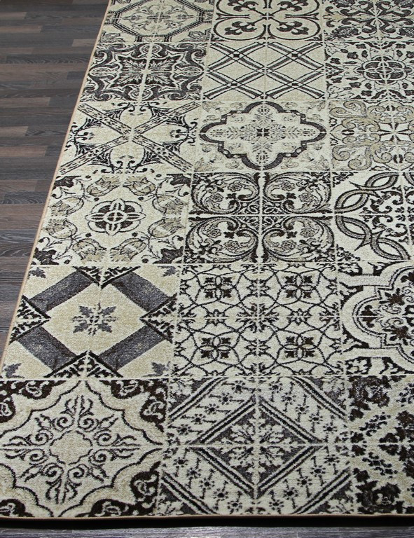 Ковер D456 - GRAY-BEIGE - Прямоугольник