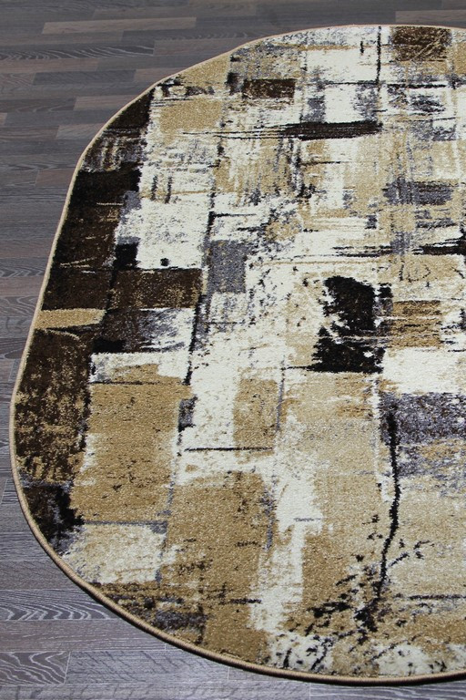 Ковер D457 - GRAY-BEIGE - Овал