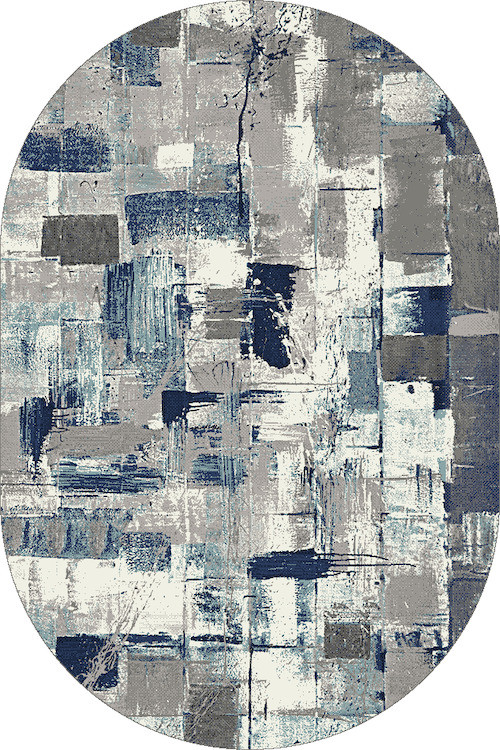 Ковер D457 - GRAY-BLUE - Овал