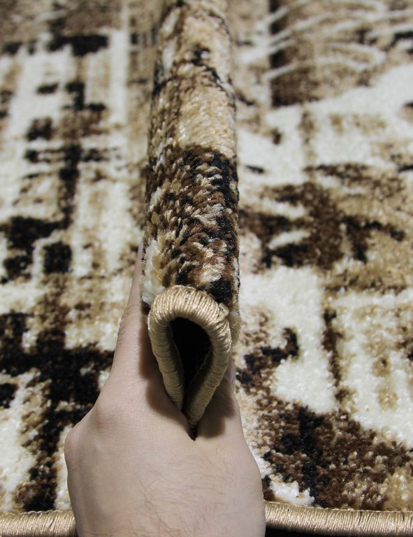 Ковер D458 - BEIGE-BLACK - Прямоугольник