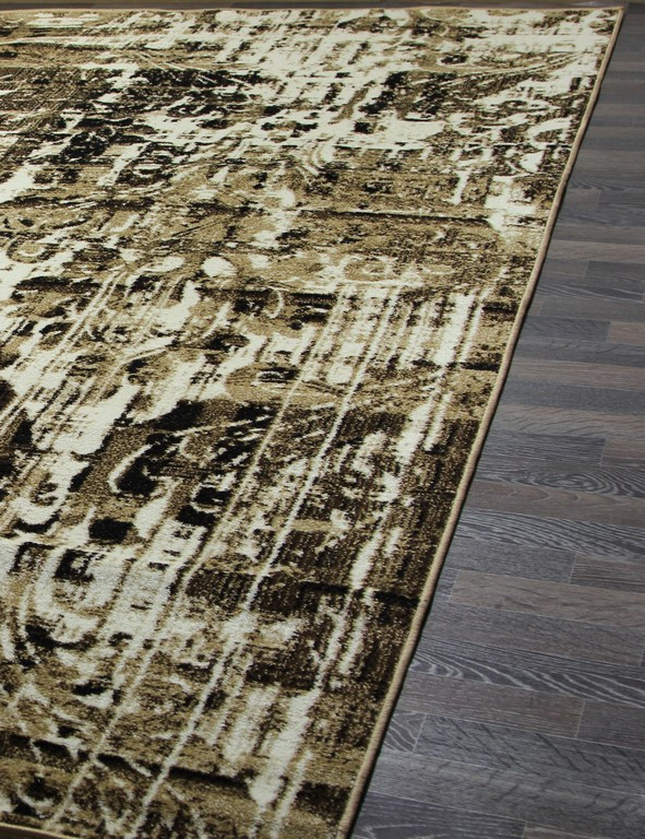 Ковер D458 - BEIGE-BLACK - Прямоугольник
