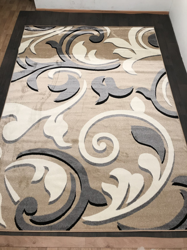Ковер D538 - BEIGE-GRAY - Прямоугольник