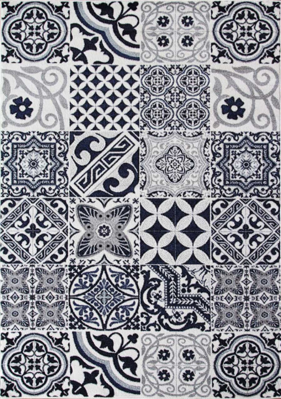 Ковер D553 - GRAY-BLUE - Прямоугольник