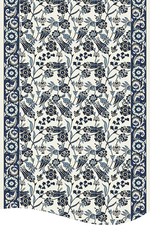 Ковер D555 - GRAY-BLUE - Дорожка