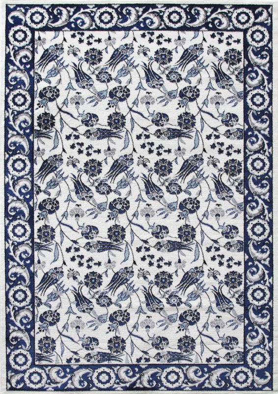 Ковер D555 - GRAY-BLUE - Прямоугольник