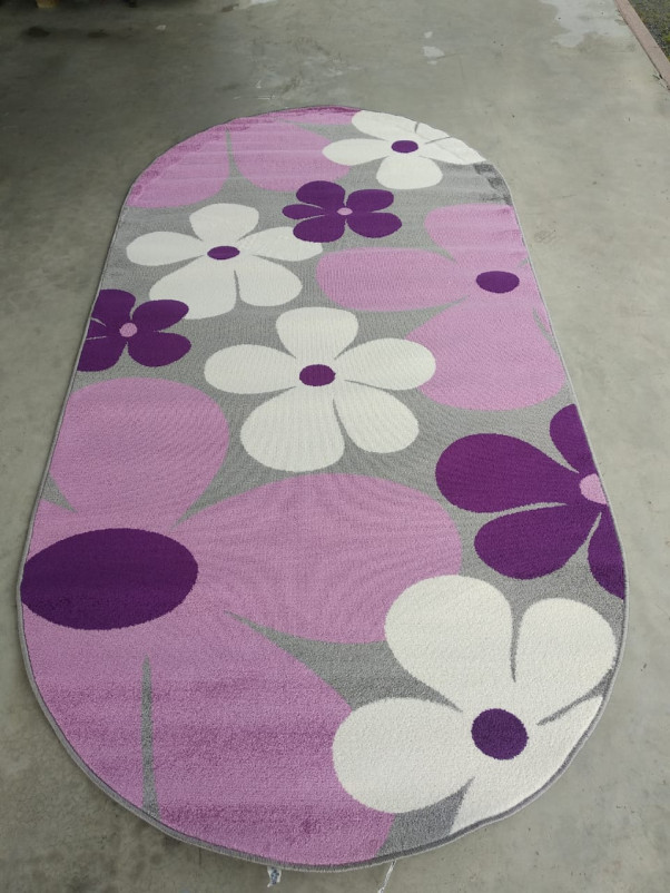 Ковер V148 - GRAY-LILAC - Овал