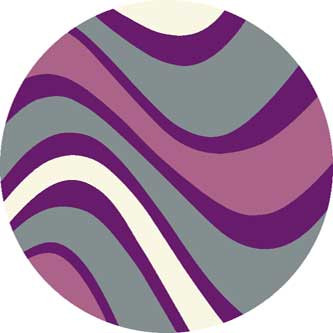 Ковер V802 - GRAY-LILAC - Круг