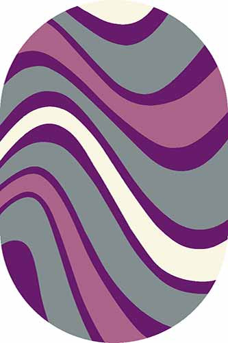 Ковер V802 - GRAY-LILAC - Овал