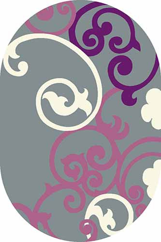 Ковер V805 - GRAY-LILAC - Овал