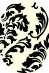 Ковер V812 - L.CREAM-BLACK - Овал