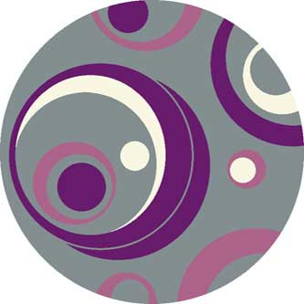 Ковер V815 - GRAY-LILAC - Круг