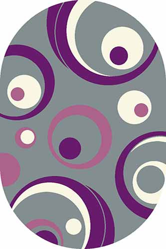 Ковер V815 - GRAY-LILAC - Овал