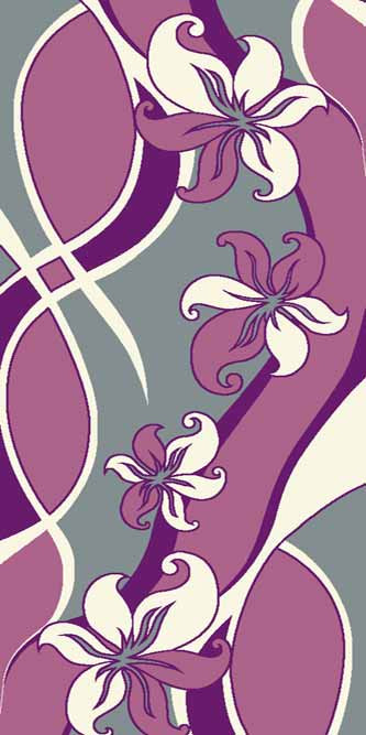 Ковер V816 - GRAY-LILAC - Дорожка