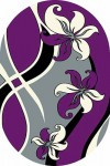 Ковер V816 - GRAY-VIOLET - Овал