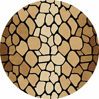 Ковер d046 - BEIGE - Круг