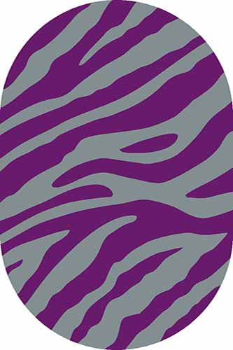 Ковер d130 - GRAY-VIOLET - Овал
