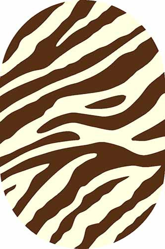 Ковер d130 - L.CREAM-BROWN - Овал