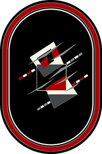 Ковер mrt8 - BLACK - Овал
