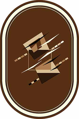 Ковер mrt8 - BROWN - Овал