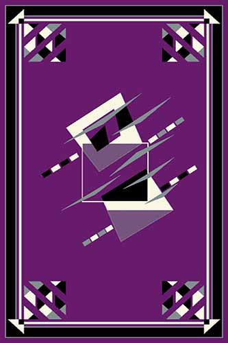 Ковер mrt8 - VIOLET-BLACK - Прямоугольник