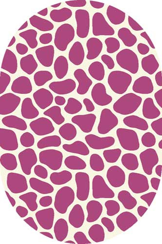 Ковер P856 - CREAM-PINK - Овал