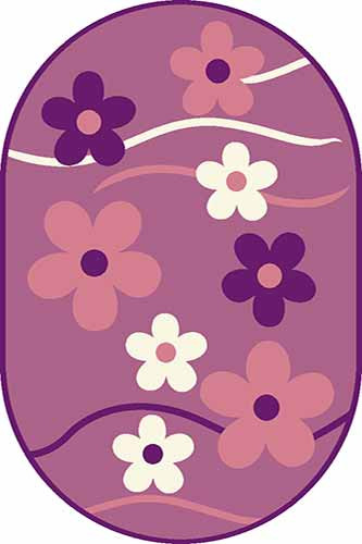 Ковер v117 - LILAC - Овал
