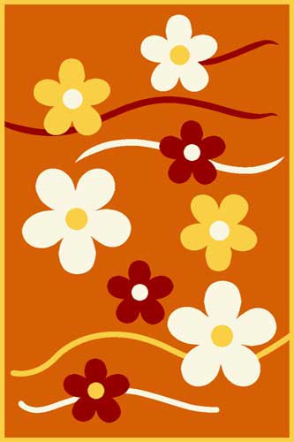 Ковер v117 - ORANGE-YELLOW - Прямоугольник