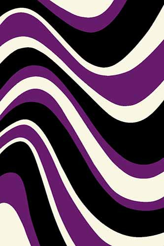 Ковер v802 - BLACK-VIOLET - Прямоугольник