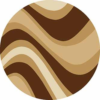 Ковер v802 - BROWN - Круг